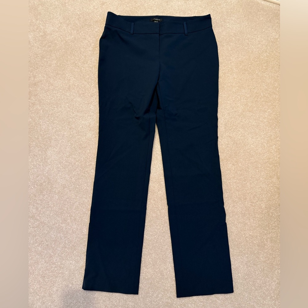 Ann Taylor Dress Pants Women's Size 8 Straight Leg Navy Blue